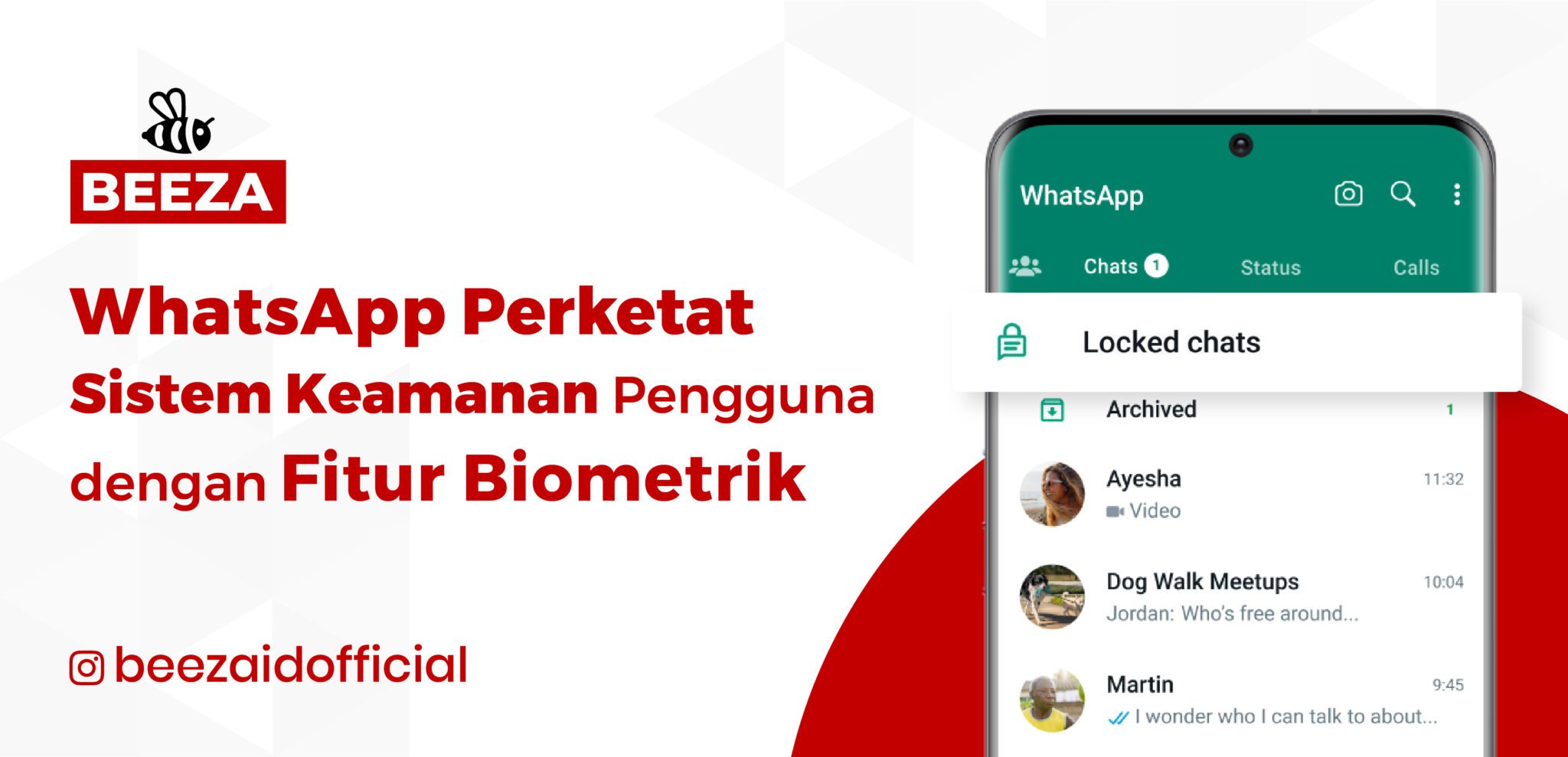 Whatsapp Perketat Sistem Keamanan Pengguna Dengan Fitur Biometrik - Beeza