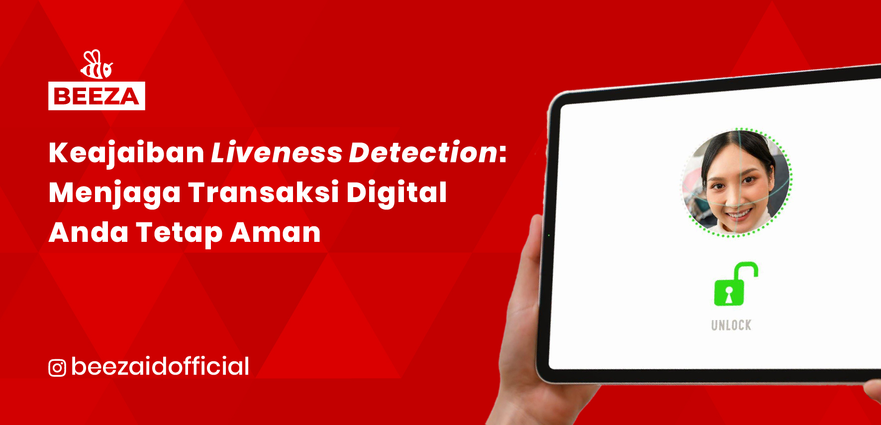 Lindungi transaksi digital Anda melalui teknologi canggih Liveness Detection. Keamanan tak tergoyahkan untuk Anda.